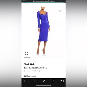 Black halo dress size 8 gently worn once